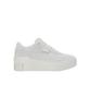PUMA CALI Wedge Platform Size Sneakers, Tonal, Women's, 385248, Spring/Summer 2022, Pristine/Marshmallow, 24.5cm