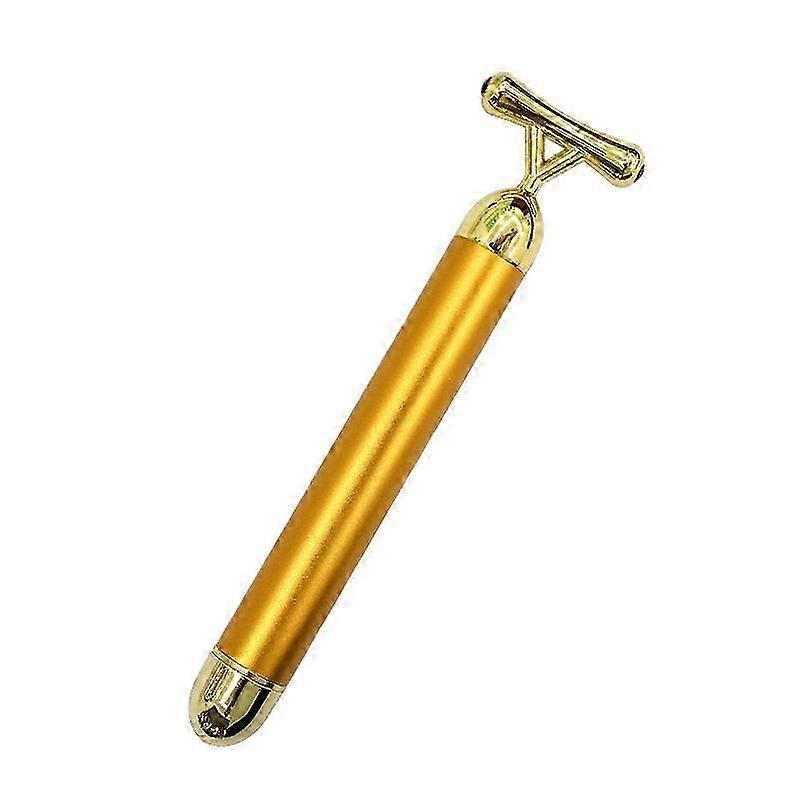 2025 Facial massager rollers Golden 3D roller electric facial rollers and T-shaped facial roller massager set