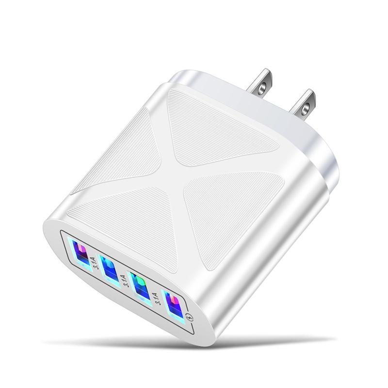 5 В 3A USB настенное зарядное устройство ЕС США Великобритания Plug зарядка телефона 4 порта портативный адаптер питания для Iphone 11 12 13 Pro Max Samsung Xiaomi