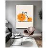 Декор Nordic S минималистичные настенные художественные картины абстрактные модные велосипедные лимонно-оранжевые фрукты с принтом холст картины кухня