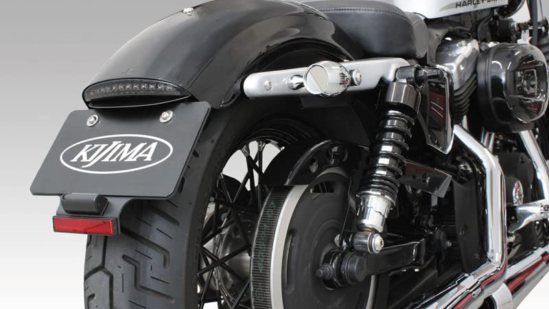 Kijima Motorcycle Parts License Bracket Kit for Compatible with Kijima LED Slim Tail Lights XL1200X/V/N XL883, (HD-01392)