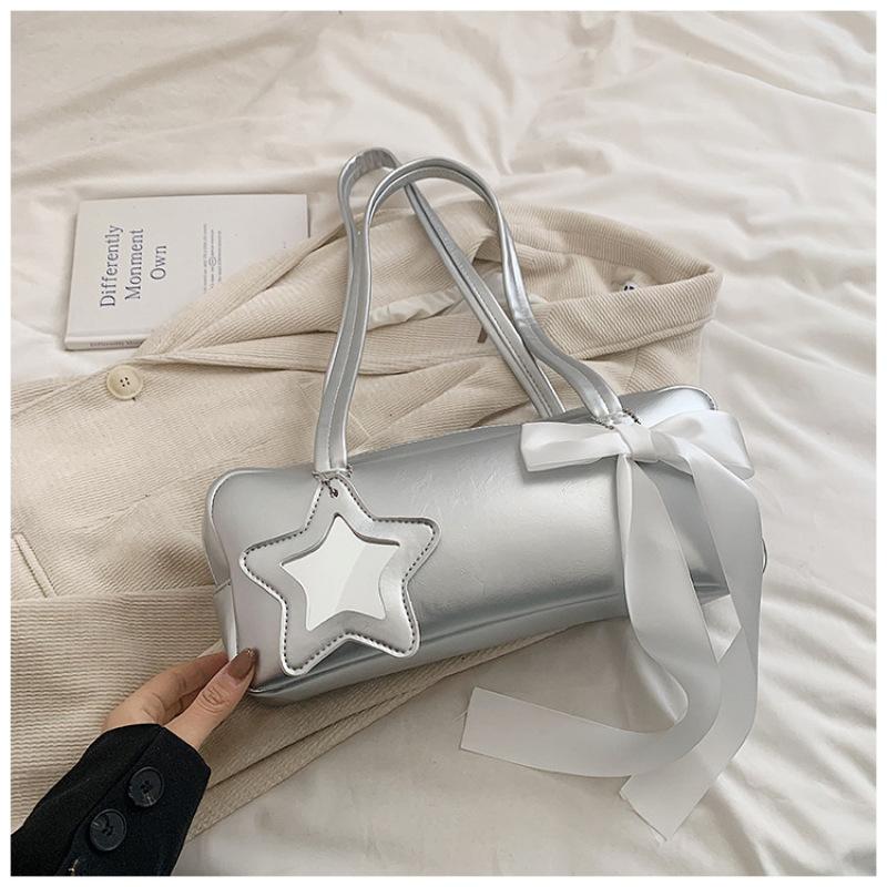 Сумка-подмышка Tooxika Bowknot для женщин, новый стиль, модная универсальная сумка-багет из искусственной кожи большой вместимости