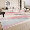 Simple Pink Large Area Carpet for Living Room Decoration Easy Clean Minimalism Sofa Area Rugs Girl Bedroom Decor Soft Floor Mat
