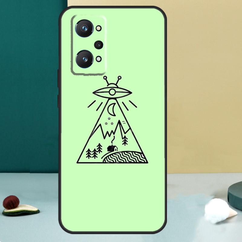 Эстетичный инопланетянин Для Realme GT 6T 5 6 GT 7 Pro C67 C75 C61 C55 C53 C51 C21Y C25S 10 11 12 13 14 Pro Plus Чехол