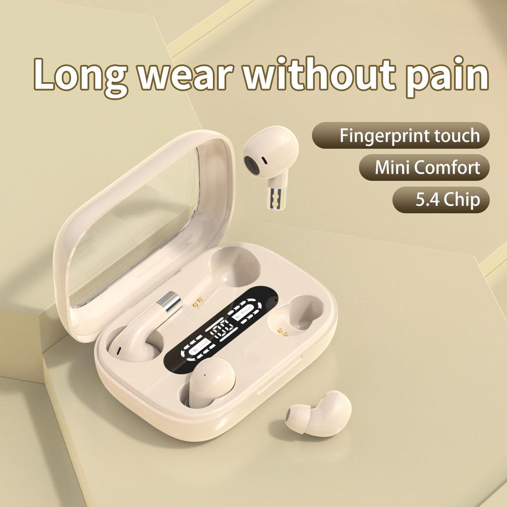 2 в 1 Двойные наушники Беспроводные Bluetooth 5.4 Наушники Спортивные Сон Шумоподавление HD Гарнитуры для звонков HIFI Музыка Бас Наушники