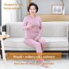 Silk Cashmere Women's Thermal Underwear Set - Round Neck, Suited for Middle-Aged and Elderly