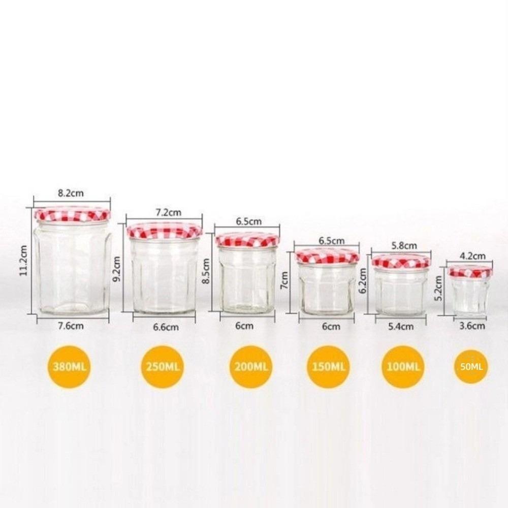 Glass Jam Bottle Sealed Split Bottle Multifunctional Candy Jar  Food Container