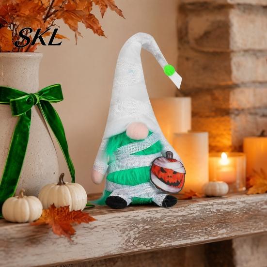 Halloween Outdoor Decorations Gnome Decor, Faceless Vampire Bat Doll Figurine for Shelf Table, Spooky Cute Ornament Party Home, Trick or Treat Festive