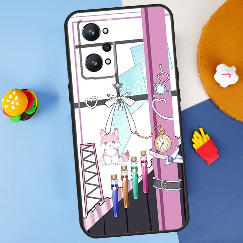 Чехол Hololive для Realme GT7 Pro GT 6T 6 5 C67 C61 C55 C53 C51 C21Y C25S C75 10 11 12 13 14 Pro Plus