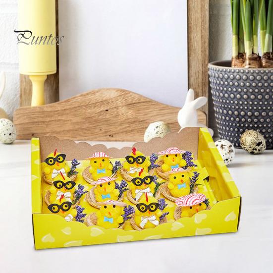 Пасхальный плюшевый цыпленок Желтый пушистый цыпленок Украшение Плюшевая игрушка Пасхальный цыпленок для детей Сделай сам Украшения для пасхальных яиц Наполнители для пасхальных корзин