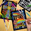 Super Pack of 18 Fuzzy Velvet Coloring Posters (Christian Edition) - Great for Easter, Religious Gift, Kids Sunday School, Group Arts Crafts Projects