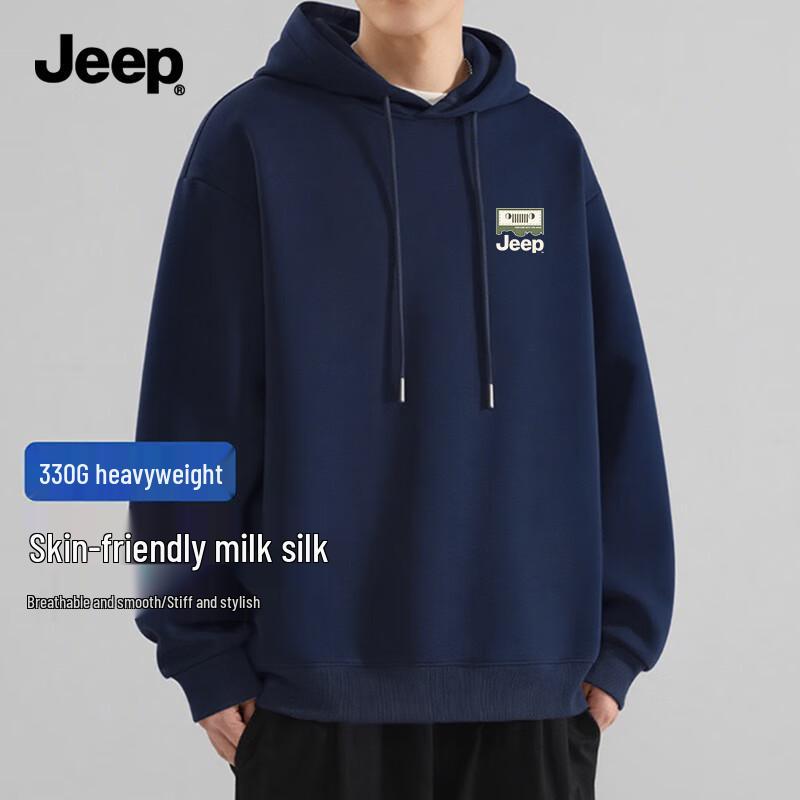 Jeep Мужская повседневная толстовка с капюшоном