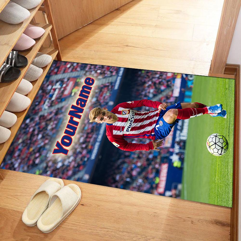 Atletico Madrid Customized Name Area Rug Suitable for Bedrooms Study room Living Rooms Decorate room Antislip Carpet Anime Office Decor