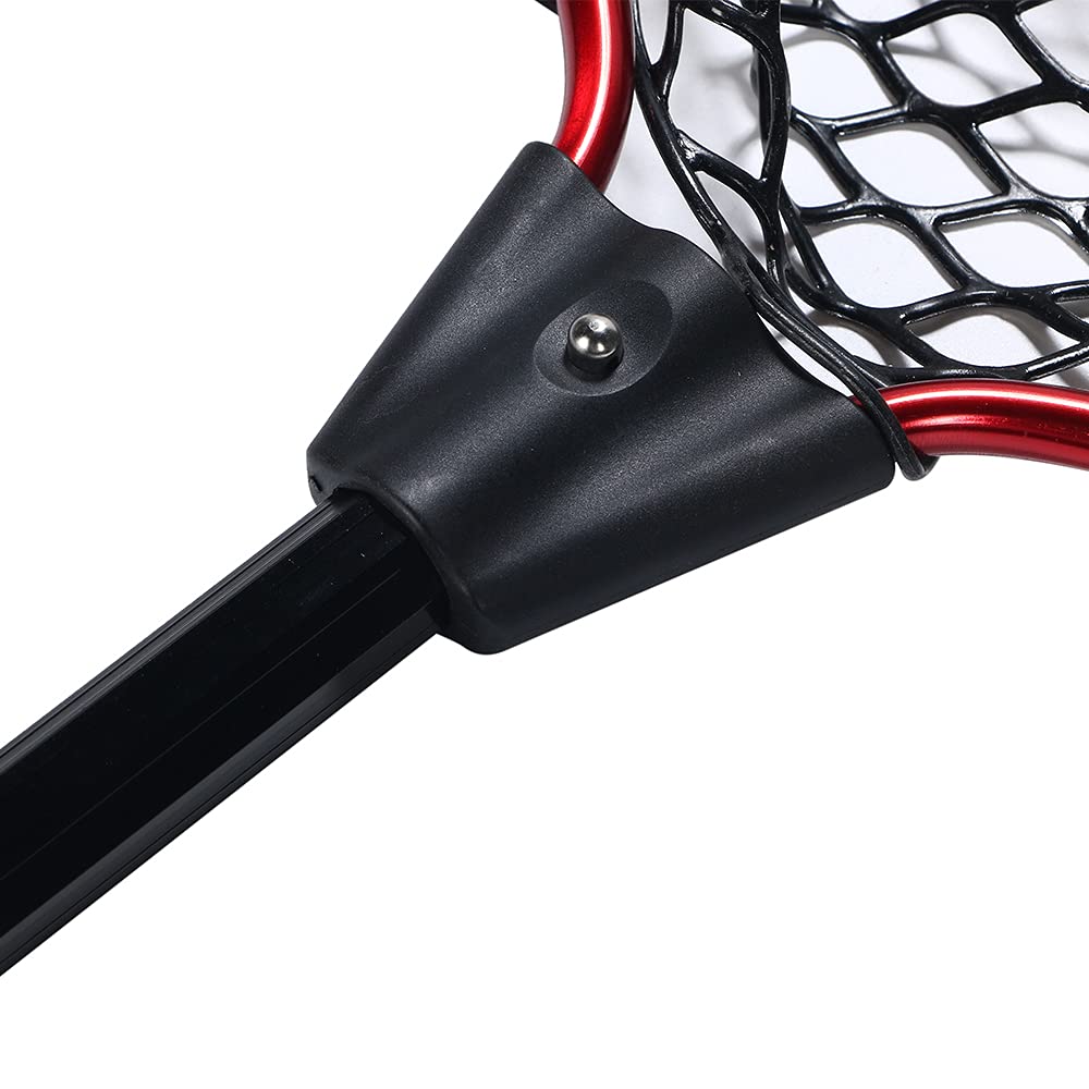 Foldable and Telescopic Rubber Landing Net for Fly Handheld Fishing Fishing Boat Fishing, Net,