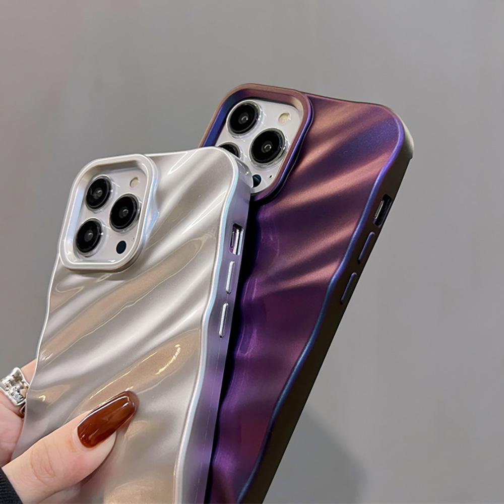 Чехол для телефона ярких цветов с волнистым узором для iPhone 13, чехол для iPhone 14 15 Pro 11 12 Pro Max X XR XS 7 8 Plus SE, мягкий противоударный чехол