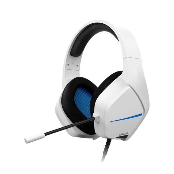 Krom kopa move casque gamng stéréo blanc bleu