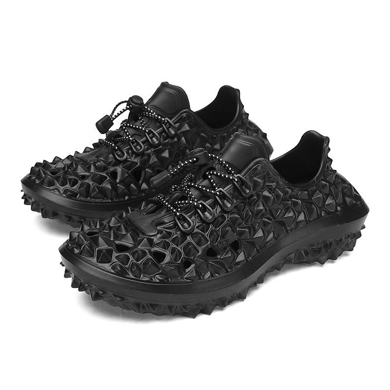 Фрукты бытовые полутаска корейская версия модная пляжная сумка головные тапочки мужские летние сандалии уличные дырки обувь уличные сандалии