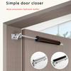 Раздвижной автоматический доводчик двери Ограничитель закрывания автоматических дверей Пружина Домашняя фурнитура Ограничитель Буфер Скорость 90-градусный позиционный замок
