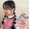 20Pcs Colorful Soft Plush Ball Hair Bands for Girls Kids Elastic Hair Ponytail Ropes Rubber Bands Headwear Hair Accessories Gift