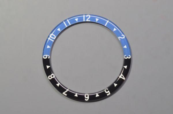 SEIKO Сторонний Безель Плоское Куполообразное Стекло Черный x Черный Мальчик SKX007 SRPD SBSA 6309 [ Часть] Вставка, Стекло, Синий, Бэтмен, Люминесцентный, GMT