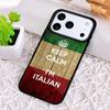 Italy Flag print Phone Case for iPhone 17 Air 16 15 11 12 14 13 Pro Max Shockproof Cover