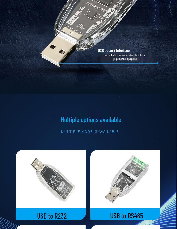 USB to 485/232/422 Converter Module: Industrial-Grade Serial Port Debugger for Laptop