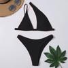 Women's Sexy And Fashionable Single Sided Solid Color Two-piece Bikini Swimsuit