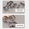 Animal Shape Dinosaur Biscuit Mold Stainless Stell Cookie Making Set  Dinner Party