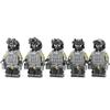Hong Kong Police CTRU Special Service Team Minifigures Soldiers Gun Military Weapon Blocks Bricks Model Building Kits Kids Toys