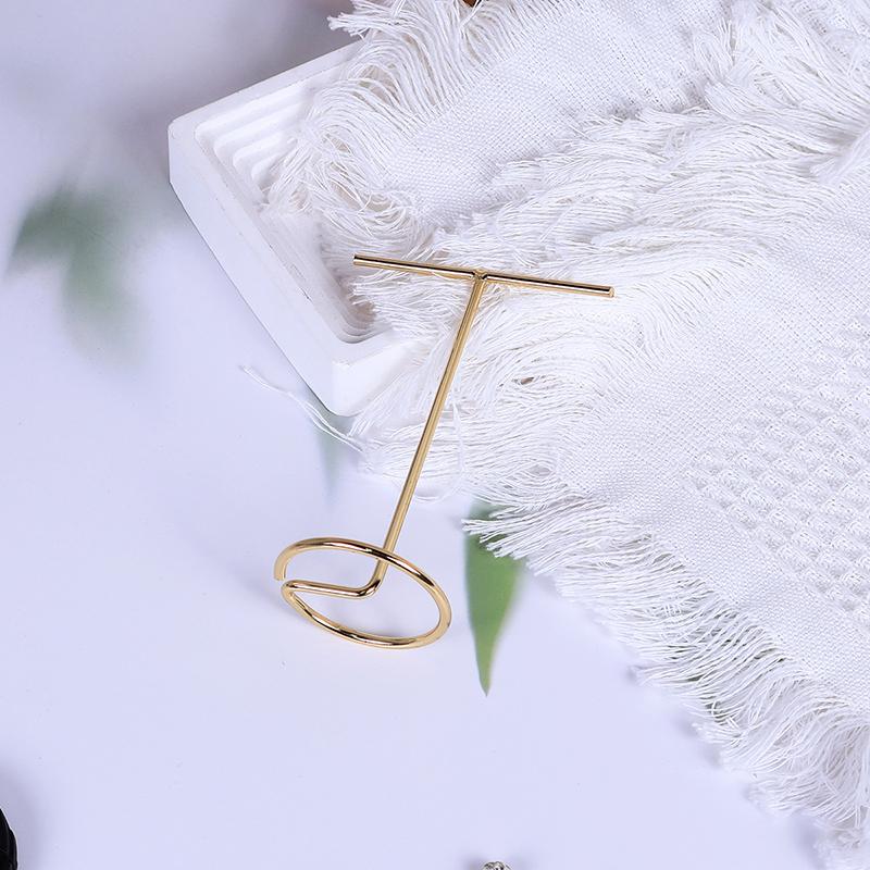 Jewelry Display Rack Metal T-Shaped Earrings Necklace Storage Holder Stand Show Charms Universal Professional Showcase