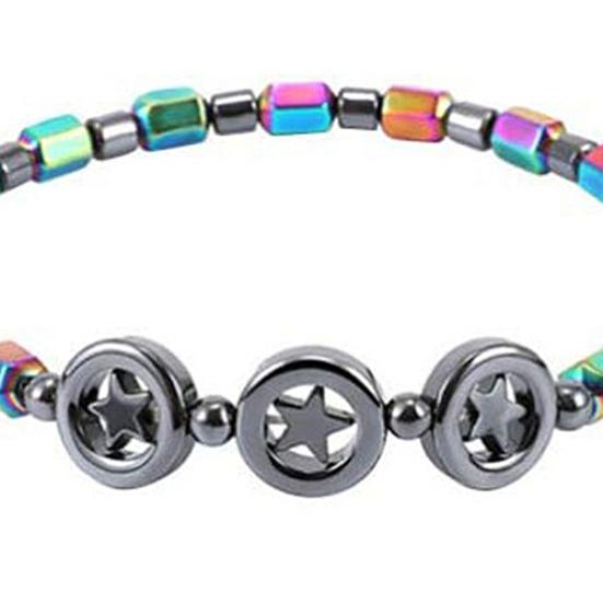 Magnetic Bracelet Delicate Pain Relief Jewelry Colorful Beaded Magnet Therapeutic Bangle