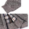 Autumn Winter New Men's Jacket Slim Fit Stand Collar Zipper Jacket Men Solid Cotton Thick Warm Sweater