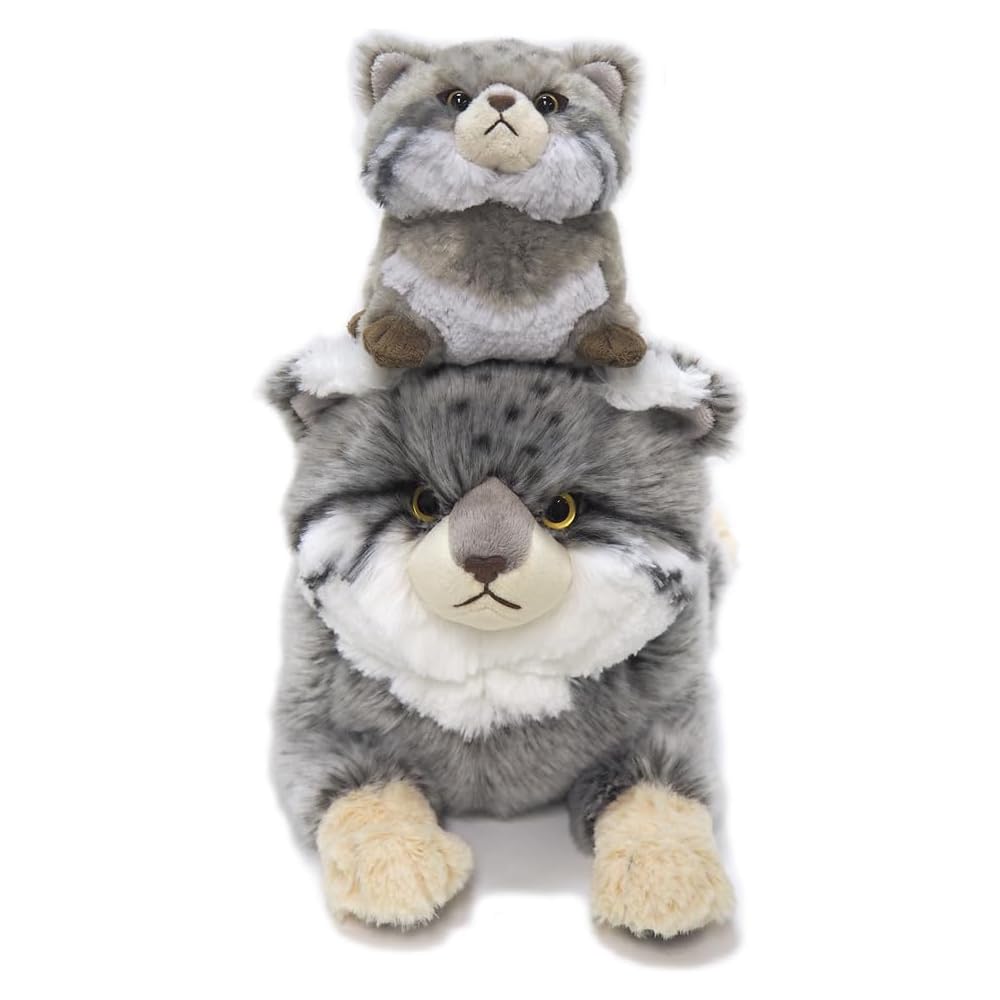 SunLemon Pallas's Cat, Small, 19 x 41 x 16 cm, Plush Toy, Cute Animal, Cat, P-8422