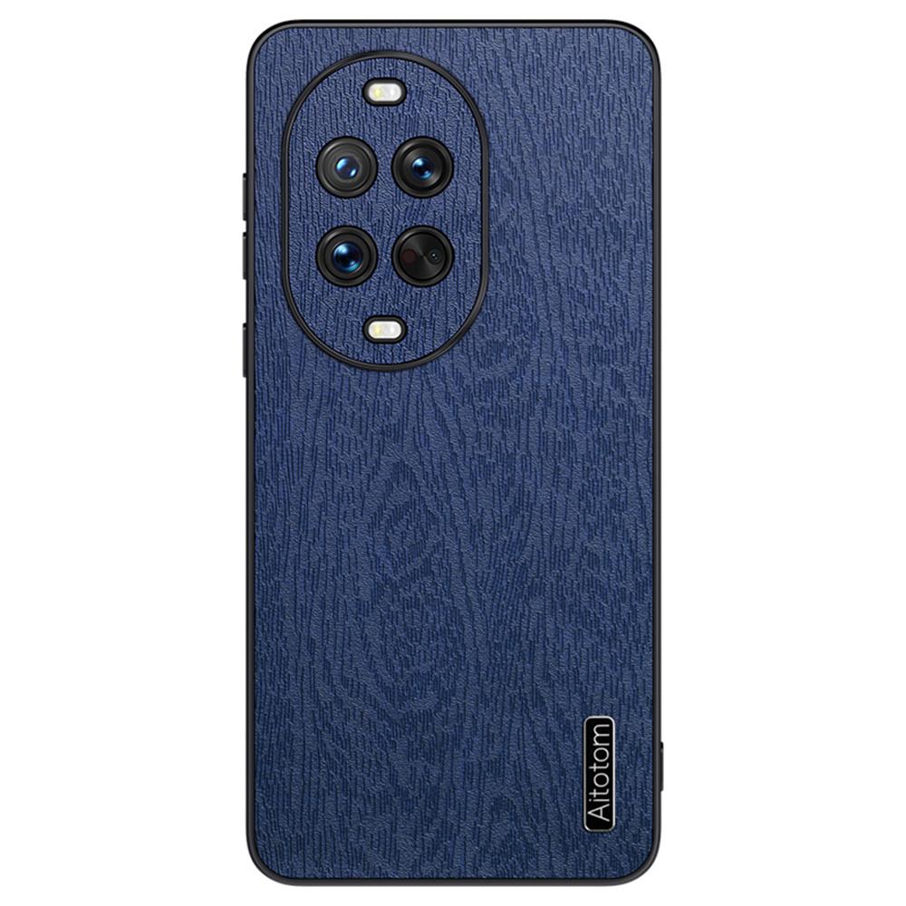 For Huawei nova 14 Ultra 5G Case Wood Texture PU Leather Coated PC TPU Phone Cover