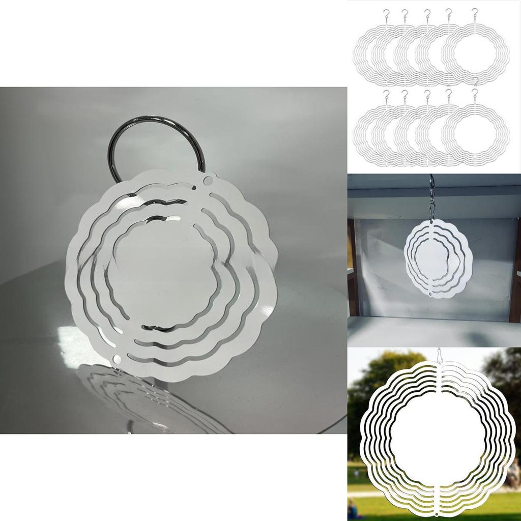 Алюминиевый DIY Теплопередача 3D Музыка ветра Подвесное украшение Для домашнего декора и подарка