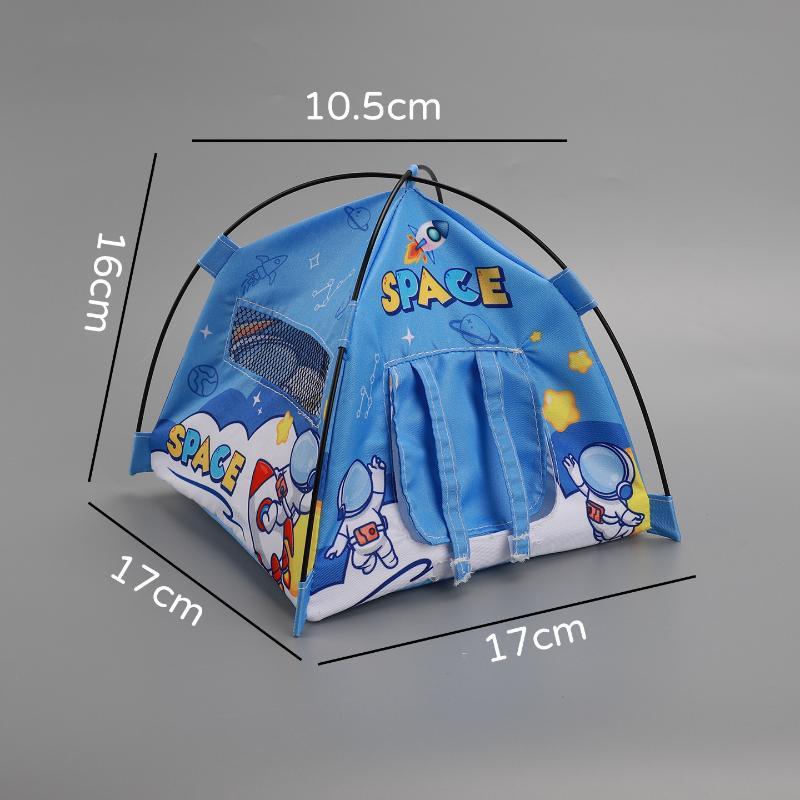 Dollhouse Miniature Camping Tent Model 1:12 Scale Oxford Cloth Realistic Simulated Decor for DIY Outdoor Scene Accessories