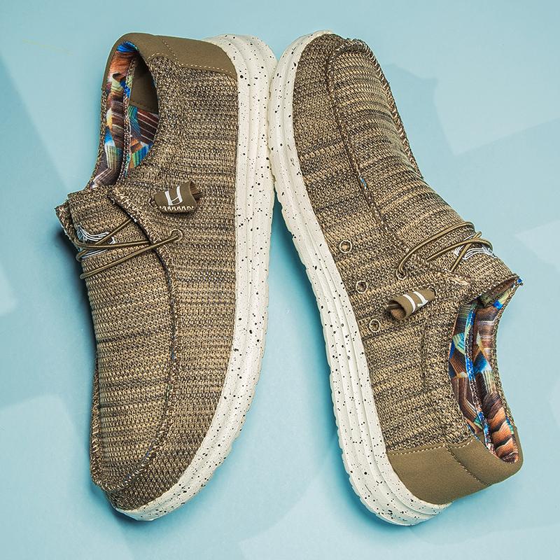 Большой размер, модная мужская парусиновая повседневная обувь, лоферы без шнуровки, обувь для вождения, мокасины, мужская обувь на плоской подошве