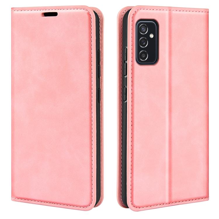 Для Samsung Galaxy M52 5G кожаный чехол в стиле ретро с магнитной присоской, держателем, отделениями для карт и кошельком(черный)
