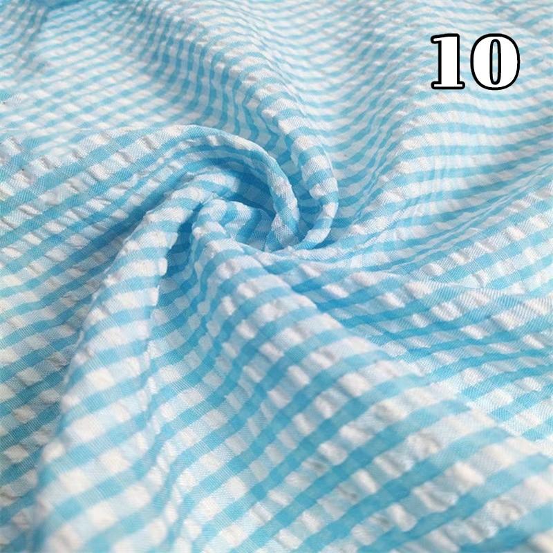 Тонкая ткань в клетку «жатка» для рукоделия, мягкая ткань для платья, рубашки, брюк, скатерти, шитья, DIY, хлопково-полиэстеровый материал