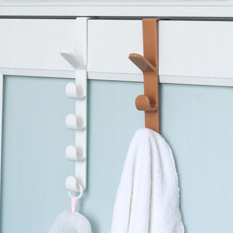 Door Hanger For Towels And Clothes Universal 5-Seater White