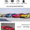 1:18 Lamborghini New Energy Super Sports Car Alloy Die-cast Car Model Sound and Light Series Pull Back Function Children's Toy Boy Birthday Gift
