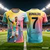 Футбольная футболка Роналду №7 Fan Edition Стильная удобная футболка для детей и взрослых Высококачественная дышащая мужская одежда