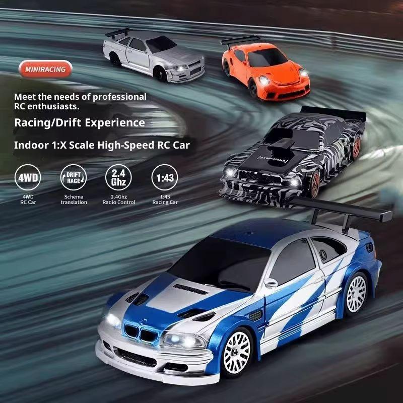 1/43 Радиоуправляемая машина 2.4G Мини Пульт Дистанционного Управления Гоночный Дрифт Машина RTR 4WD Внедорожник Высокоскоростная Модель Игрушки Для Детей Взрослых Мини Подарки