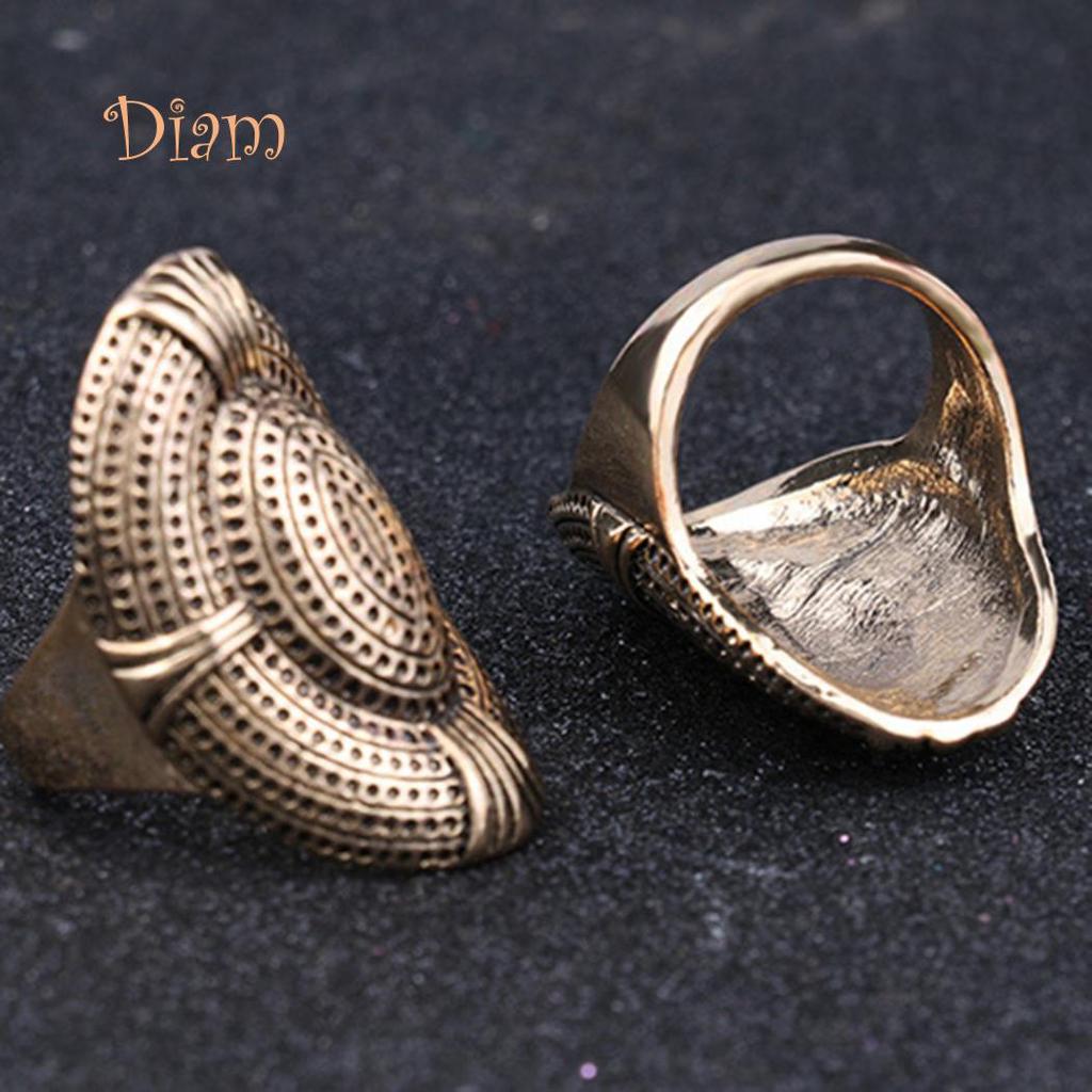 Miss Sugar Creative Exaggerate Mesh Holes Design Alloy Finger Ring Men Women Jewelry Gift