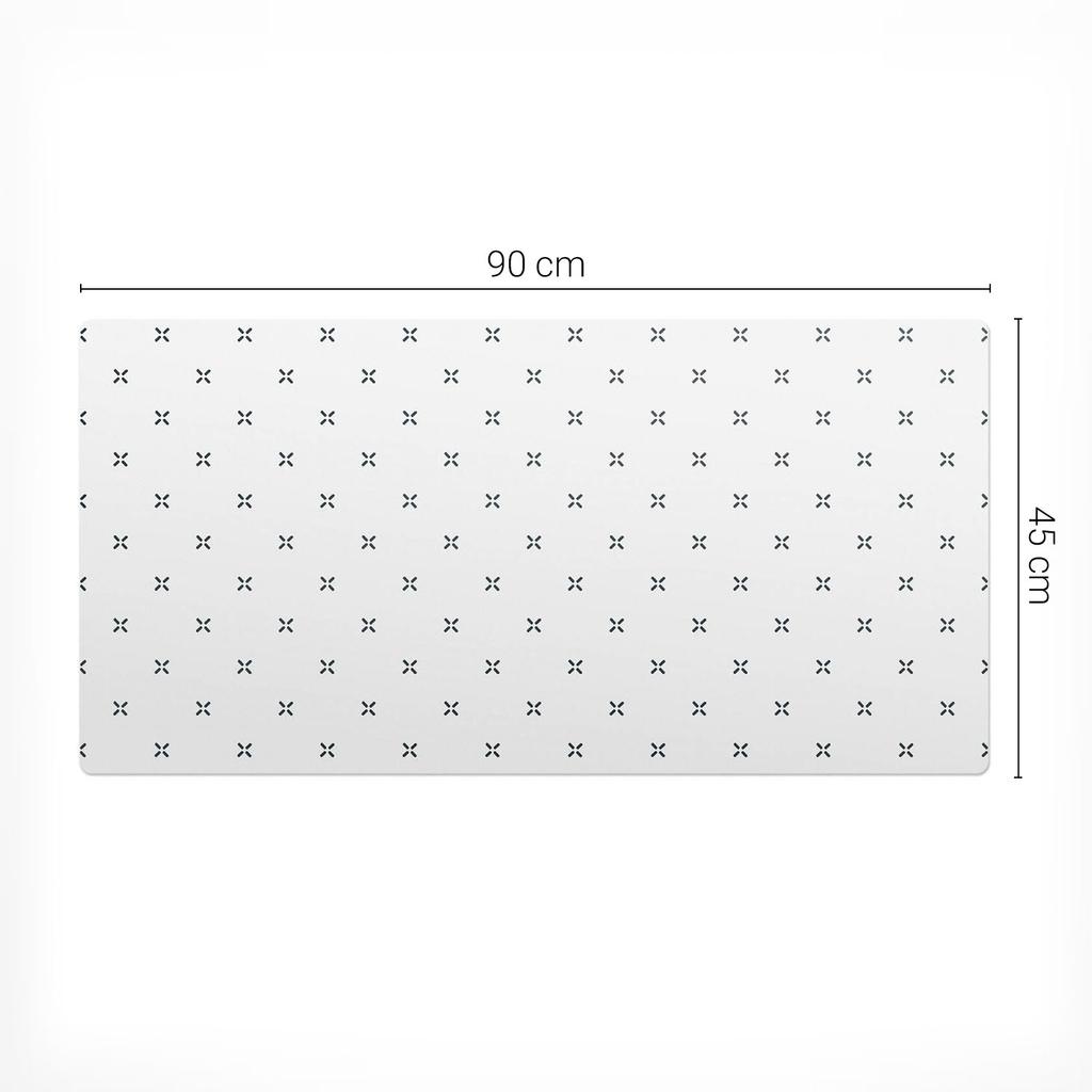 Universal Protective Mat for Computer Equipment, Checkered Dots, 90x45 cm