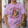 Sarcastic Quotes Rooster Print T Shirt Unisex Unisex Good Morning Now Go Away Coffee Lover Humor Male Streetwear Tshirt