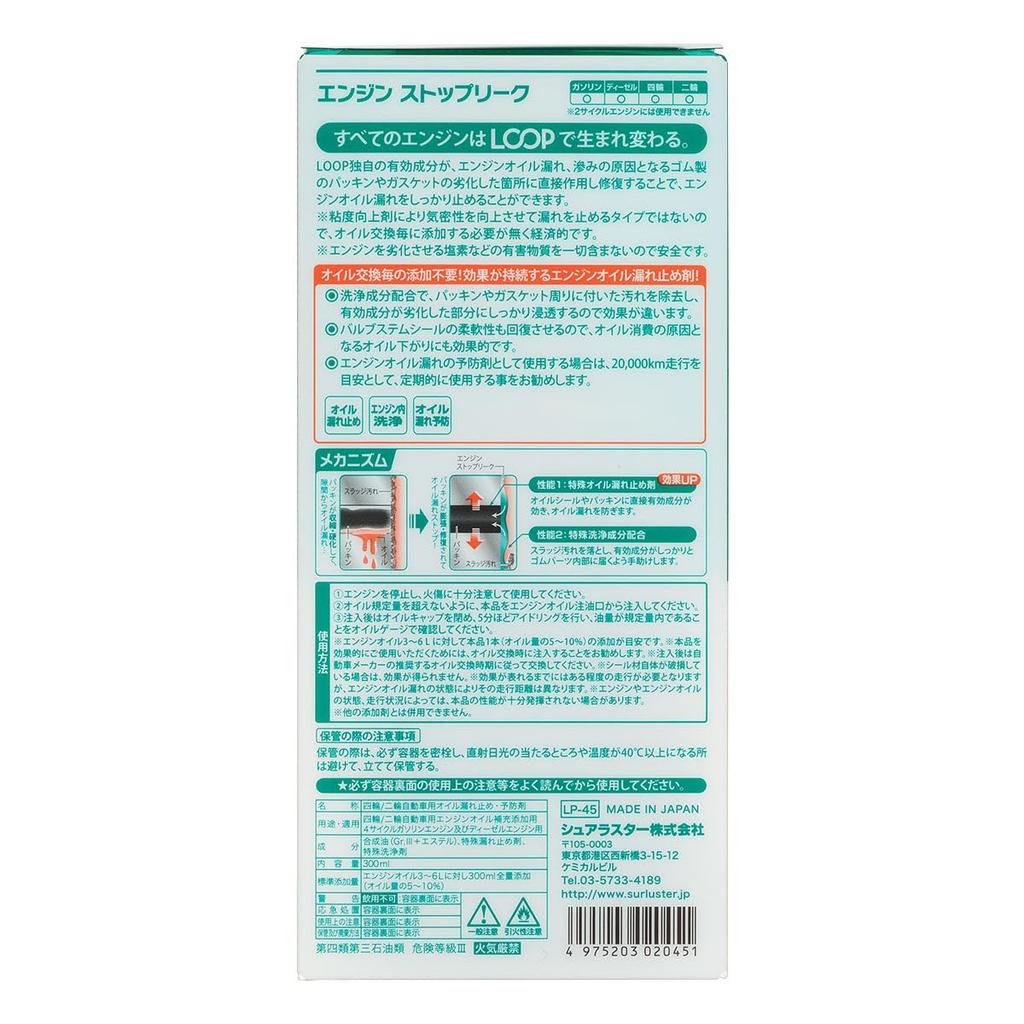 Присадка SurLuster LP-45 LOOP, Останавливает течи двигателя, Улучшает и предотвращает течи