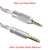 Geekria Apollo Silver Plated Upgrade To Audio Cable Compatible with Sony Replacement Cord with Threaded Knob Locking Device Feet 4.4mm 3.5mm MDR-M1
