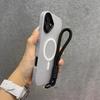 Конфетная милая кожаная на ощупь 2-в-1 Магнитный чехол для телефона для iPhone 11 12 13 14 15 16 17 Pro Max Plus Ремешок на запястье Матовая крышка
