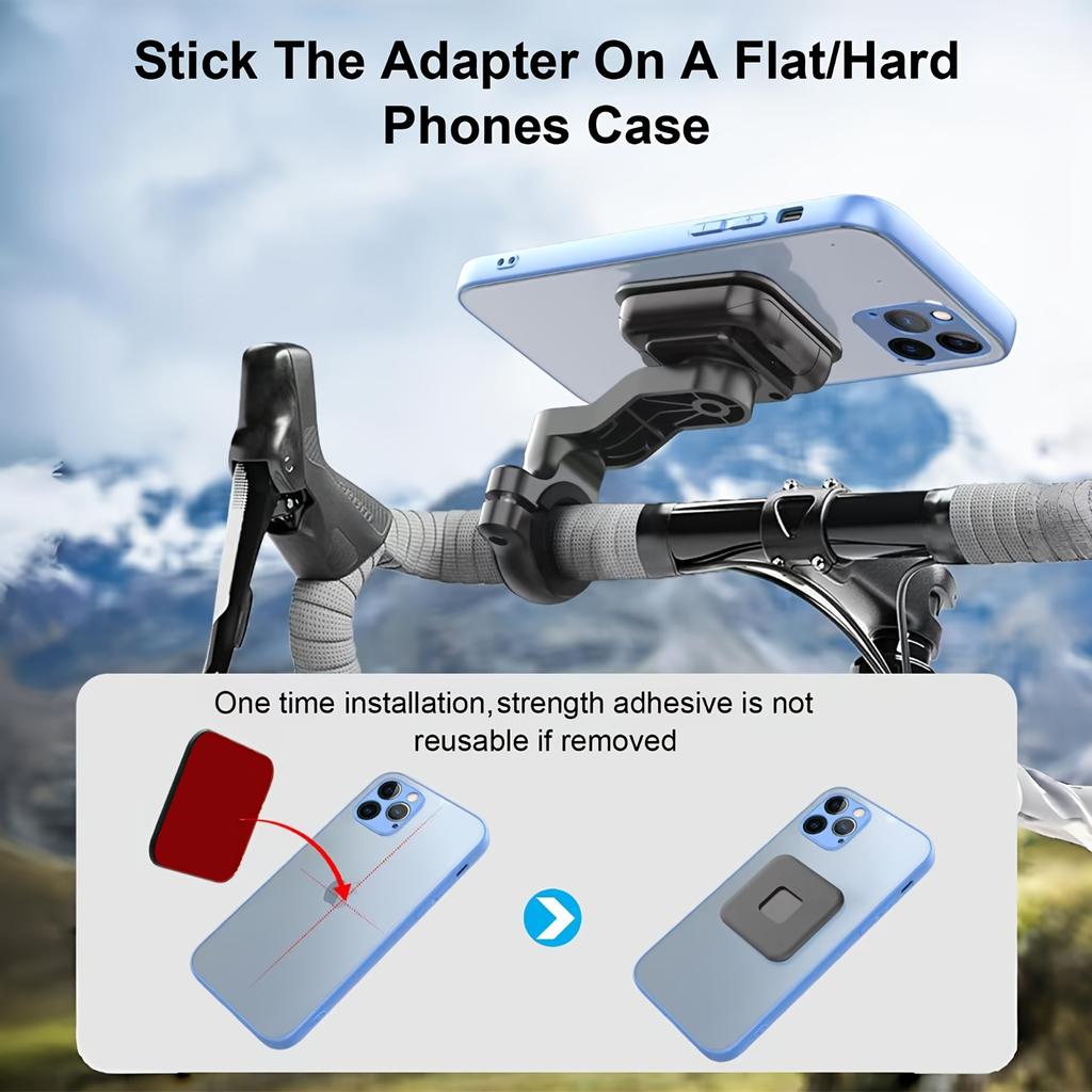 Magnetic Bike Phone Mount Bicycle Riding Bracket Navigation Shockproof Equipment